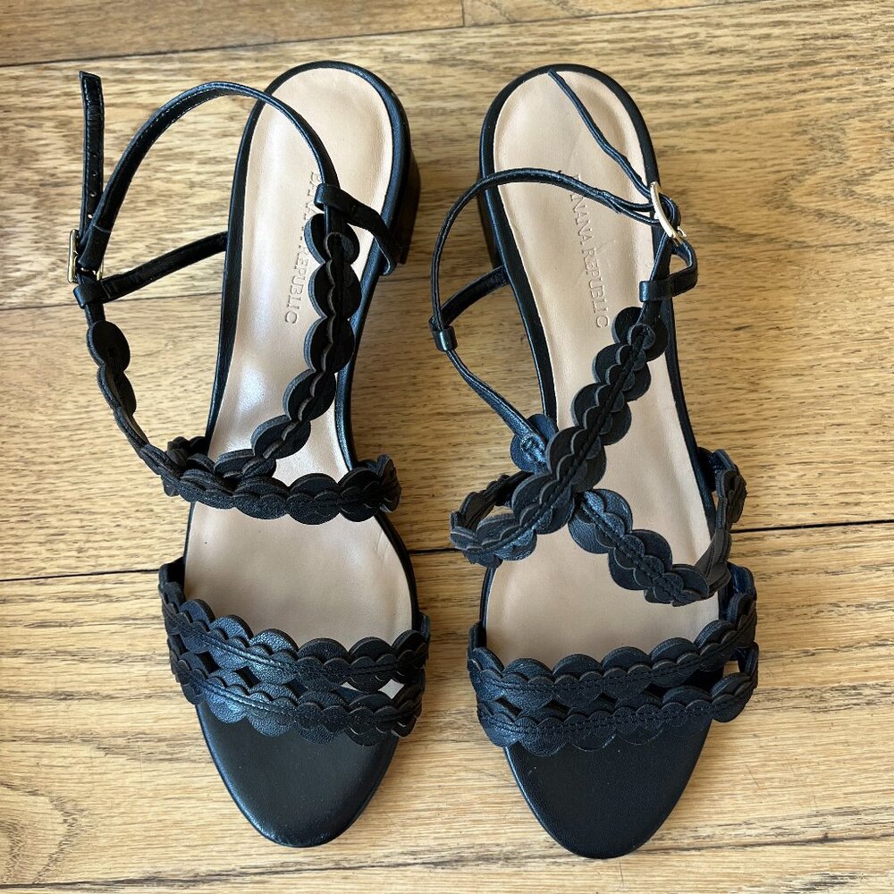 Banana Republic Strappy Leather Sandals, Size 8.5
